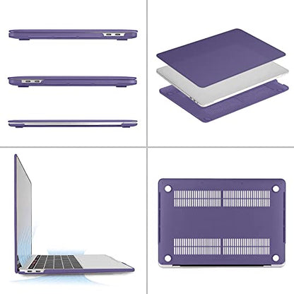 MOSISO Compatible with MacBook Pro 13 inch Case M2 M1, Imperial Purple | Plastic Hard Shell Case Cover 2026-2016A2338 A2251 A2289 A2159 A1989 A1708 A1706 with/without Touch Bar - color: Imperial Purple