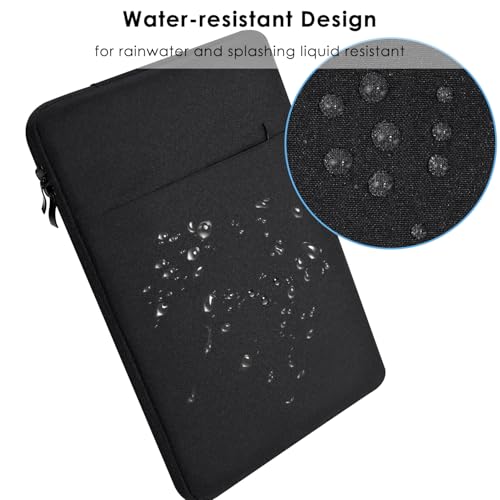 ProElife Sleeve Case for MacBook Pro 14 inch M5 M4, Precision Fit, Black | Water-Resistant, Soft Inner Lining Padded, Anti-Scratch, Extra Attached Pocket, Travel Carry Laptop Bag for Home Office