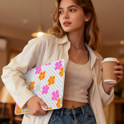 May Chen for MacBook Neo Case 13 inch 2026 | 100% Match Official Color | Pattern Printing, Anti-Crack & Scratch & Fingerprint | Protective Hard Shell Cases Model A3404 - Polka dots Abstract Flowers - color: Polka dots abstract flowers