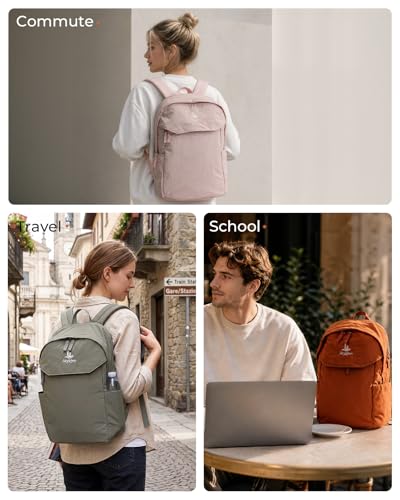 School Backpack for Teens, College Backpack Fits 15.6 Inch Laptop | Travel Backpack for Men Women, Book Bag, Casua Daypack, Water Resistant Fabric, Scratchproof Laptop Compartment (Pink) - color: Pink