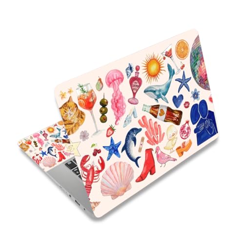 15 15.4 15.6 13 13.3 14 12 12.1 in Skin Laptop Sticker Decal, Netbook Skins for Notebook Tablet PC, Universal Vinyl Laptop Decor Cover, Art Protector Easy to Apple I Cute Trend Stickers - color: Cute Trend Stickers