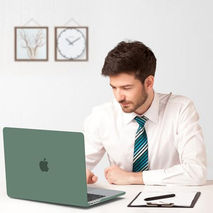B BELK Compatible with MacBook Pro 14 inch Case 2026-2021 M5 M4 M3 M2 M1 A3427 A3426 A3112 A3185 A3401 A2918 A2992 A2779 A2442, Plastic Hard Shell Case+Keyboard Cover+Screen Protector, Midnight Green - color: Midnight Green
