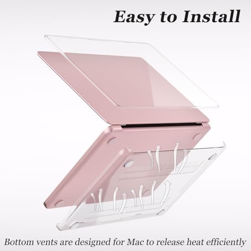 ProElife 3-in-1 for MacBook Neo, Clear Hard Shell, Sleeve & Keyboard Cover | Pink Laptop Case, Clear Keyboard Skin, Heat Dissipation, Precision Fit, Water-Resistant & Reusable, Complete Accessory Kit - color: Clear+Pink