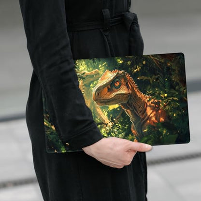 Laptop Skin Sticker Decal 12" 13" 13.3" 14" 15" 15.6",Waterproof Scratch Resistant Vinyl,Reusable Easy to Apply,for MacBook HP Dell Notebooks Netbooks Laptop,2 Wrist Pads,Cute Dinosaur Forest - color: Cute Dinosaur Forest