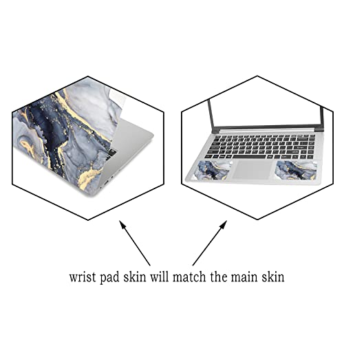 Laptop Skin Sticker Decal, 12" 13" 13.3" 14" 15" 15.4" 15.6 inch Laptop Universal Netbook PC Notebook Vinyl Reusable Skin Sticker Cover Art Case Protector Personalized,Gilt Marble - color: Gilt Marble