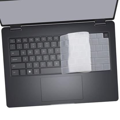 Keyboard Cover for 2026 2025 Dell Pro 14 PC14250/14255,Pro 14 Plus PB14250/14255,Pro 14 Max MC14250/14255 14'' (NOT FIT Dell Pro Max 14 Premium & Education/Rugged/Essential 14)-Clear - color: Clear