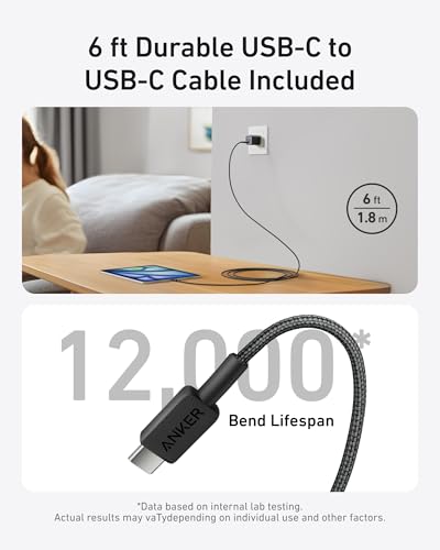 Anker Nano Phone Charger, USB C GaN Charger 30W, PIQ 3.0 Foldable PPS Fast Charger USB C for iPhone 17/16 and More Series, Galaxy, iPad, Compatible with MagSafe - color: black