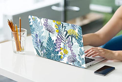 LanBaiLan Laptop Plastic Hard Shell Protective Case, Compatible for New MacBook Air 13 inch 2020 2019 2018 Release A2337 M1 A2179 A1932 Retina Display with Touch ID & Keyboard Cover, Artsy Flower - color: Artsy Flower