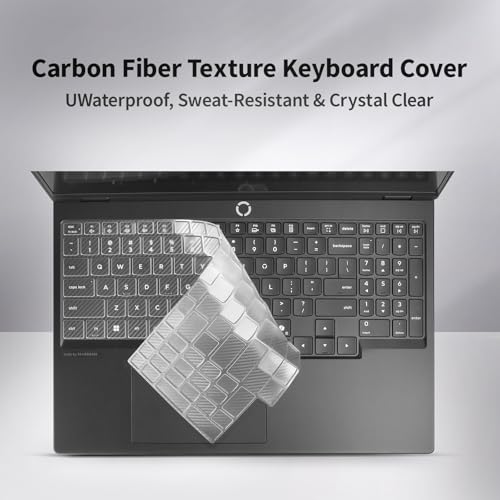 Laptop Case Set for 2025 Legion Pro 5 / 5i Gen 10 Intel 16" Scratch-Resistant & Drop-Resistant Hard Shell Frosted Transparent Protective Cover + Keyboard Cover（Matte Black）