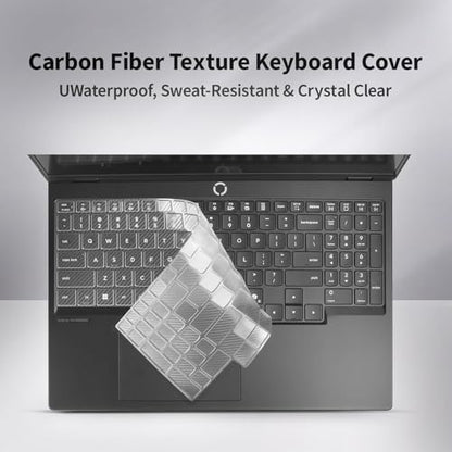Laptop Case Set for 2025 Legion Pro 5 / 5i Gen 10 Intel 16" Scratch-Resistant & Drop-Resistant Hard Shell Frosted Transparent Protective Cover + Keyboard Cover（Matte Black）