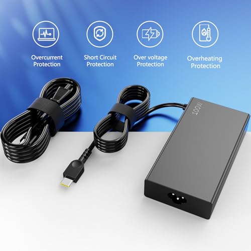 100W USB C Charger for Lenovo Yoga 9 9i 7 7i,Yoga Slim 7 Pro,ThinkBook 15 16,ldeapad 5Pro16,ADL100YLC3A,ADL100YDC3A,SA11D52396,GX21J75543,5A11J62105,ThinkBook,Yoga,IdeaPad Type C Laptop Power Supply