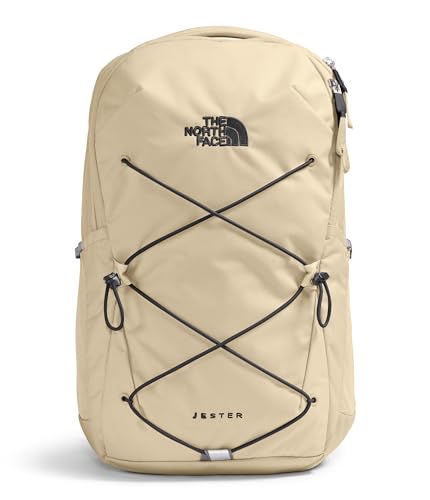 The North Face Jester Everyday Laptop Backpack, Gravel/Blk, OSFA | Commuter Travel Bag, Laptop Sleeve, Water-Repellent - color: Gravel/Tnf Black