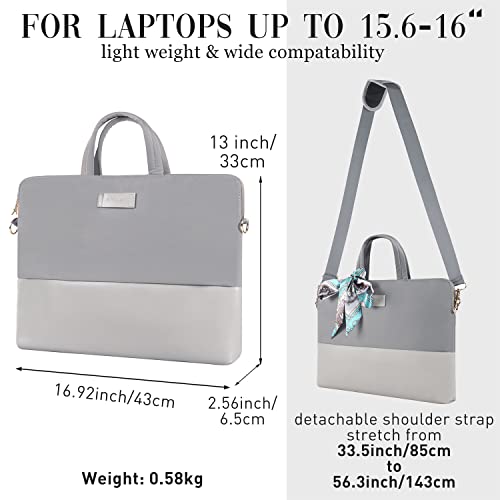 Laptop Bag for Women Slim Travel - color: Grey
