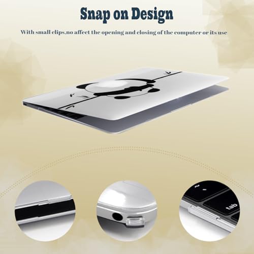 Laptop Shell for MacBook Air 11 inch Case 2015 2014 2013 2012 2011 2010 Release Model A1465 A1370,Air 11.6" Snap on Protective Laptop Hard Case & Keyboard Cover,Cute Panda - color: Cute Panda, size: Air 11" 2010-2015(A1370/A1465)