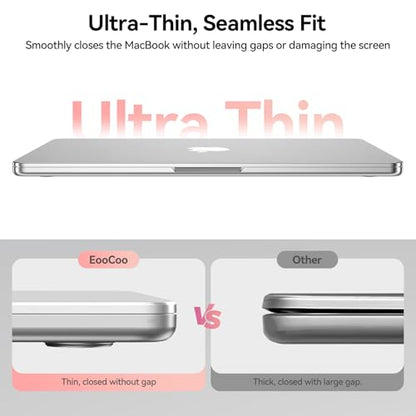 EooCoo Premium Keyboard Cover Skin Protector, Laptop Accessories Compatible with 2026 2025 2024 2023 2022 2021 M5-M1 Pro/Max MacBook Pro 14/16, M5-M2 MacBook Air 13/15, 2026 MacBook Neo 13, Pink - color: Pink