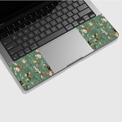 Universal Laptop Skin Sticker with 2 Wrist Pad Skins, Waterproof Scratch Resistant Vinyl Laptop Cover Decal, Cut to Fit for 11–15.6 Inch MacBook HP Dell Lenovo, Flowers Birds - color: Flowers Birds