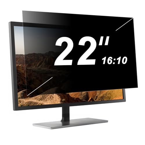 【50 Pack】 22 Inch Privacy Screen Protector for 16:10 Widescreen Monitors Desktop Anti-Glare Blue Light Filter Anti-Spy Film Relieves Eye Strain Easy Install - color: 22''Computer Privacy Screen(16:10), size: [50 Pack]