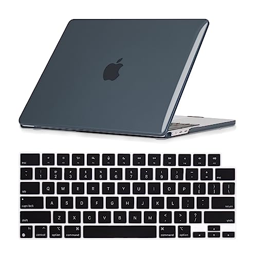 Se7enline for MacBook Neo Case 13 inch 2026 Model A3405,Crystal Black | Hard Shell Laptop Case Washable Keyboard Cover Skin Anti-Scratch Anti-Drop Heat Dissipation Full Port Access Slim Lightweight - color: Crystal Black, size: 13 Inch