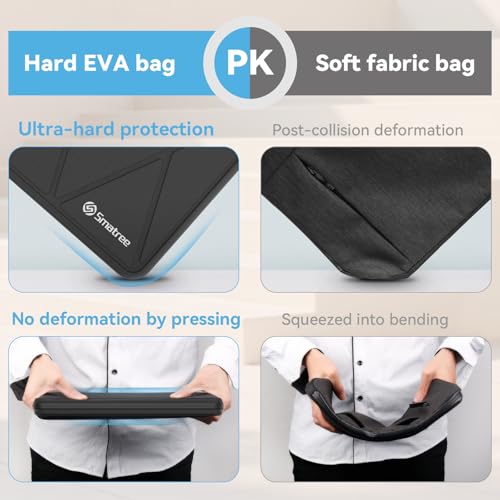 Smatree M44T Hard Protective 13 inch Laptop Sleeve Case Compatible for ACER Spin 3 SP313-51N-50R3 2 in 1 (X8035T) - color: Black, size: 13 inch/M44T/Size:31.5*23.8cm