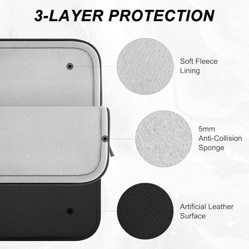 ARVOK Laptop Sleeve Case,Waterproof Notebook Cover for MacBook Air MacBook Pro inch, Computer Carrying Bag - color: Black, size: 13 inch