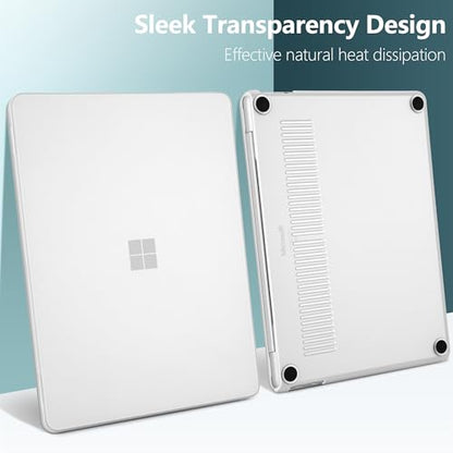 Batianda Case for Microsoft Surface Laptop 13 inch 2025-2026, Matte White | Fits Model 2095, Lightweight Slim Hard Shell with Scratch-Resistant Protection, Easy Installation, Precision Fit - color: Matte white