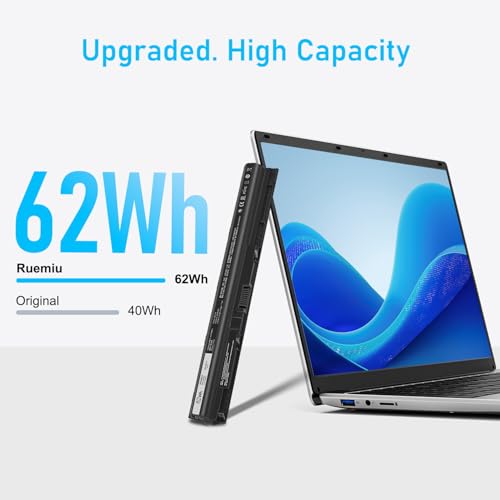 Upgraded 62Wh M5Y1K Battery for Dell Inspiron 15 3000 5000 Series | Fit 15 5558 5559 3558 5555 3567, 14 3452 5458, 17 5755 5758 5759 M5YIK P47F P51F, and More - size: 10.6*1.5*0.75inch M5Y1K