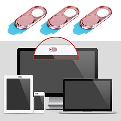 ASHATA 3pcs Metal Camera Lens , Ultra Thin Camera Cover Webcam Cover Blocker Slider for Smartphone Tablet Desktop Laptop ()