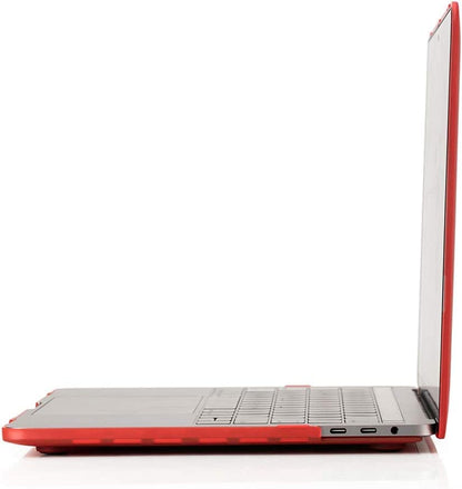 RUBAN Compatible with MacBook Pro 13 inch Case 2023, 2022, 2021-2016 M2 M1 A2338 A2289 A2159 A2251 A1989 A1708 A1706 with/Without Touch Bar, Plastic Hard Shell Case Cover, Matte (RED) - color: RED
