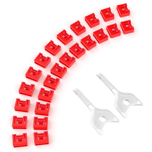 24-Pack USB-A Port Locks with 2 Keys,Laptop Security Locks for Physical Security and Malware Protection,Removable USB-A Port Locks for PC Laptops, Protecting Data and Information Security (Red) - color: Red, size: 24+2