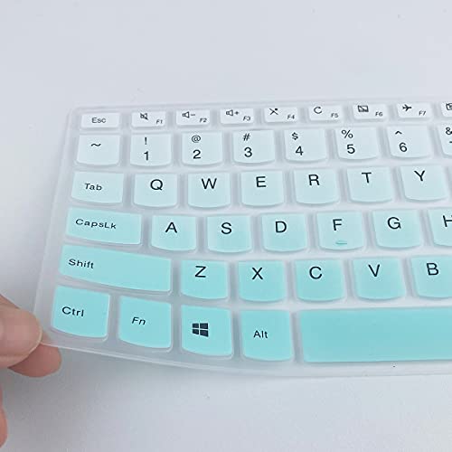 MUBUY Keyboard Cover for Lenovo IdeaPad 3 15 15.6 17.3 |Lenovo Yoga C740 C940 15.6 |Lenovo Ideapad 320 330 330s 340s 520 S540 720s 130 S145 L340 S340 V330 V130 |ThinkBook 15 -Mint Green - color: MintGreen