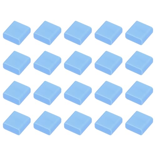 uxcell 20pcs USB 2.0 Port Cap Cover Anti Dust Silicone Protector for USB Male USB Data Cable, Blue - color: Blue