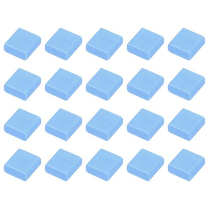 uxcell 20pcs USB 2.0 Port Cap Cover Anti Dust Silicone Protector for USB Male USB Data Cable, Blue - color: Blue