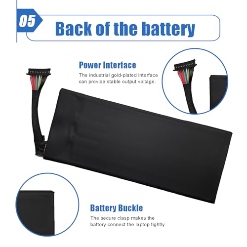 81Wh L23M2PK0 L23B2PK0 L23C2PK0 Battery for Lenovo Legion Go 8APU1 AMD Handheld Series L23D2PK0 L23L2PK0 5B11M36296 SB11M36297 5B11M36298 5B11M36299 7.82V 10360mAh - size: 6.1*2.44*1.08 inch L23M2PK0