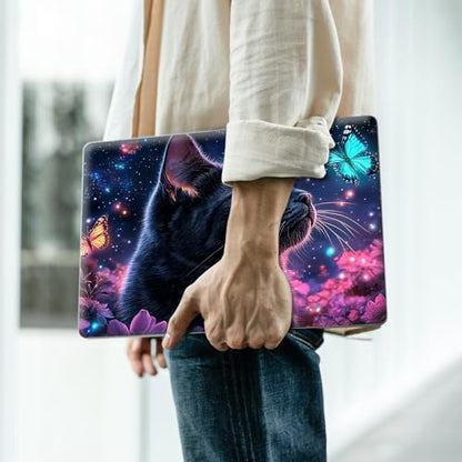 Reusable Universal Laptop Skin Sticker, Cut to Fit for 11.6–15.6 Inch Laptops, Waterproof Protective Film, No-Residue - Dreamy Cat - color: Dreamy Cat