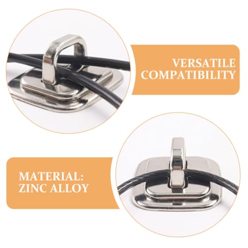 Homoyoyo 2pcs Laptop Security Anchor Plate with Fixed Base for Keyed Cable Locks, Universal Anti-Theft Computer Lock Accessory Compatible with Laptops, Tablets, and Monitors, External