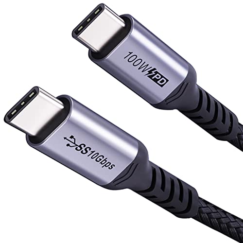 Short USB C Cable 100W, 1.5ft 2 Packs, 10Gbps Data Speed, 4K Video | 3.1 Gen 2 High Speed Data Transfer, 5A Fast Charging, 4K 60Hz USBC Video Display, Compatibile for iPhone 17/16 - size: 1.5 ft