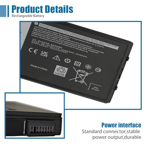 XVJNP Laptop Battery Replacement for Dell Latitude 5430 7330 Rugged Extreme P148G P148G001 P149G P149G001 Series 6JRCP M0TN3 KD1CT 11.4V 53.5Wh 4457mAh - size: 5.08*3.37*0.59 inch XVJNP