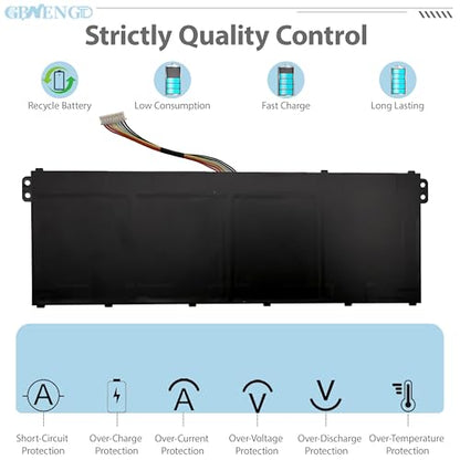 JPFMR Laptop Battery AP19B5K AP19B8K for Aspire 3 A315-24P A314-35 A315-56 A315-57 A315-57G A315-58G A315-59 A315-59G A317-52 A317-53 A317-53G Aspire EX215-54 EX215-54G 11.4V 42Wh 3650mAh