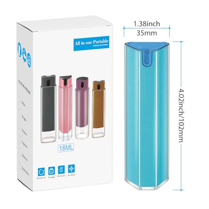 Phone Screen Cleaner Spray,Laptop Touchscreen Mist Cleaning Spray for Monitor Tablet TV Tesla OLED Screen Sunglasses - with 20ml Refill, Brush & Wipe Tool - Blue - color: blue18ml