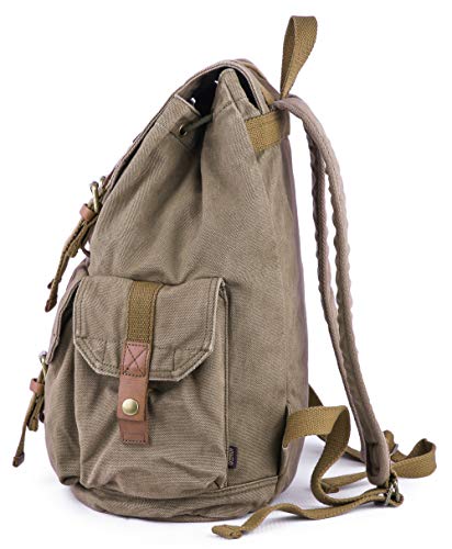GOOTIUM 21101AMG-S Specially High Density Thick Canvas Backpack Rucksack, Field Tan, Small - color: Field Tan, size: Small