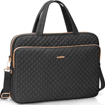 14 Inch Laptop Bag Case for Women Men Compatible with HP Chromebook OmniBook Envy/14 MacBook Pro M5/Dell Pro Inspiron XPS/Lenovo Yoga, Messenger Carrying Briefcase Computer Bag Case, Black - color: Black, size: 14 Inch
