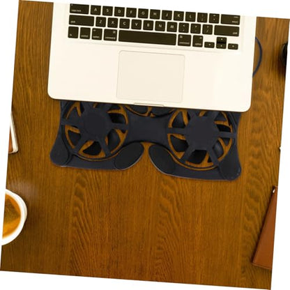 BESPORTBLE Portable Laptop Cooling Pad with Dual USB Fans Foldable Lightweight Notebook Cooler Stand for Efficient Heat Dissipation and Enhanced Computer Performance Material No External