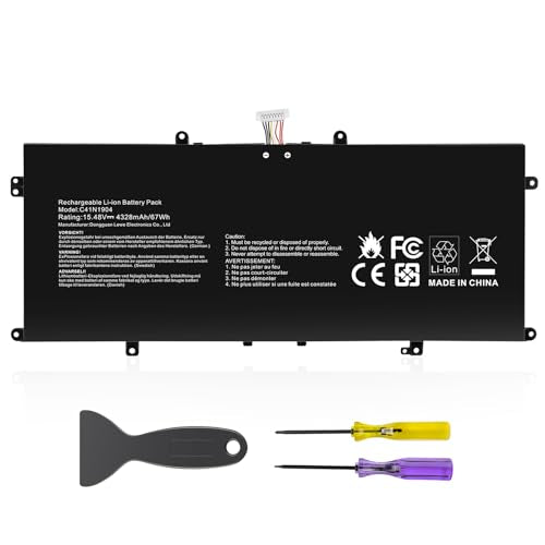 TREE.NB 67Wh C41N1904 Battery Replacement for ASUS ZenBook 14 UX425 UX425UA UX425EA UX425JA 13 UX325EA UX325JA UM325SA UX363EA UX363JA Flip S UX371 UX393 UX393EA UX371EA S14 S435 - size: 10.79x4.53x0.2inch C41N1904