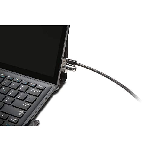 Kensington N17 Dell Laptop Lock - Keyed (K64440WW), Black and Silver, 1.1"x0.4"x0.4" | Keyed security locking cable, deters laptop theft, fits Dell laptop security slots - size: Keyed