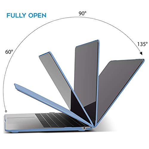 IBENZER Compatible with 2022 2021 2020 MacBook Air 13 inch case M1 A2337 A2179 A1932, Plastic Hard Shell Case for Mac Air 13 Retina Display with Touch ID, Airy Blue, MMA-T13ARBL A - color: Airy Blue