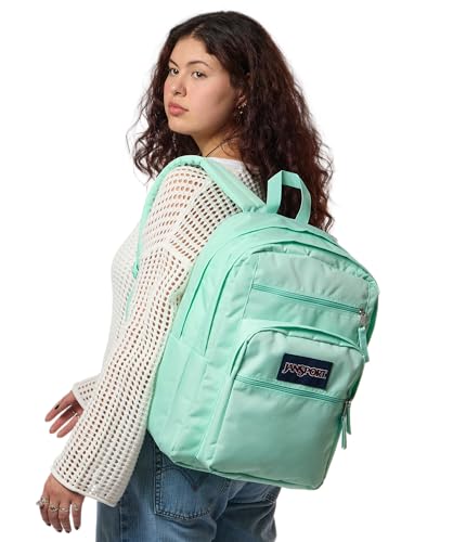 JanSport Laptop Backpack - Computer Bag with 2 Compartments, Ergonomic Shoulder Straps, 15” Laptop Sleeve, Haul Handle - Magic Mint - color: Magic Mint