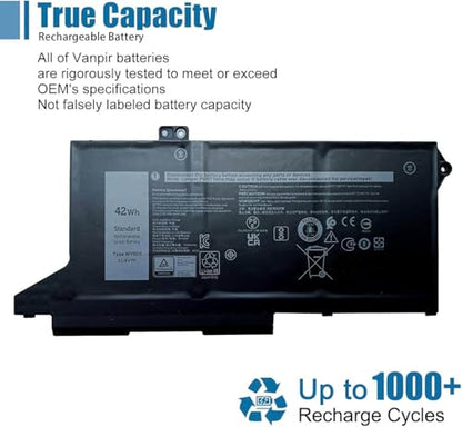 WY9DX Laptop Battery Replacement for for Dell Latitude 5420 5520 Precision 15 3560 Series RJ40G 01K2CF 075X16 0WK3F1 0M3KCN 005R42 11.4V 42Wh 3500mAh 3-Cells - size: 8.14*4.15*0.2 inch WY9DX