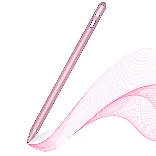 Active Stylus Pen for Touch Screens,Dual Pen Tips for iOS & Android Drawing & Writing,High Precise Digital Pencil for Apple iPhone 17/16/15/14/13, iPad Air/Pro/Mini,Phone/Tablet/Sam-sung/Kin-dle- Pink - color: Pink