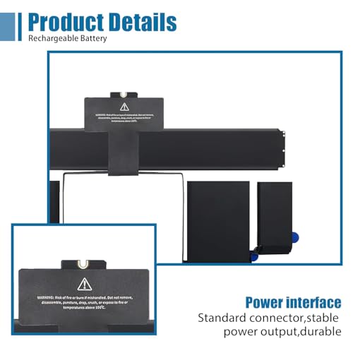 A1437 Laptop Battery for Apple Late 2012 Early 2013 MacBook Pro 13-inch Retina A1425 EMC 2557 EMC 2672 Battery MacBook Pro 13" A1425 Battery 11.21V 74Wh - size: 11.62*5.82*0.34 inch A1437