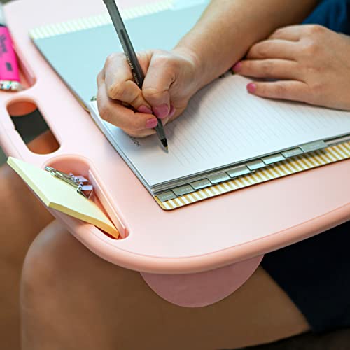 LAPGEAR MyDesk Lap Desk – Rose Quartz, 12-Pack, Fits 15.6” Laptops - color: Rose Quartz, size: Pack of 12
